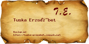 Tuska Erzsébet névjegykártya